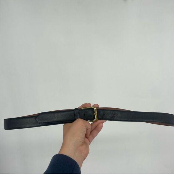 Coach Black Leather Belt with Gold Buckle - Picture 2 of 15